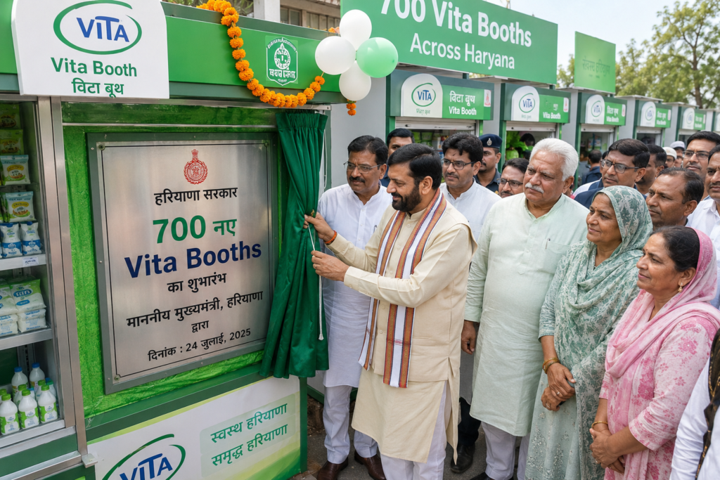 700 Vita Booths to be Opened Across Haryana- Chief Minister*