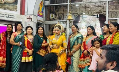 अखिल भारतीय अग्रवाल महिला समिति ने श्री सत्यनारायण शिव मंदिर में कराया भव्य धार्मिक आयोजन